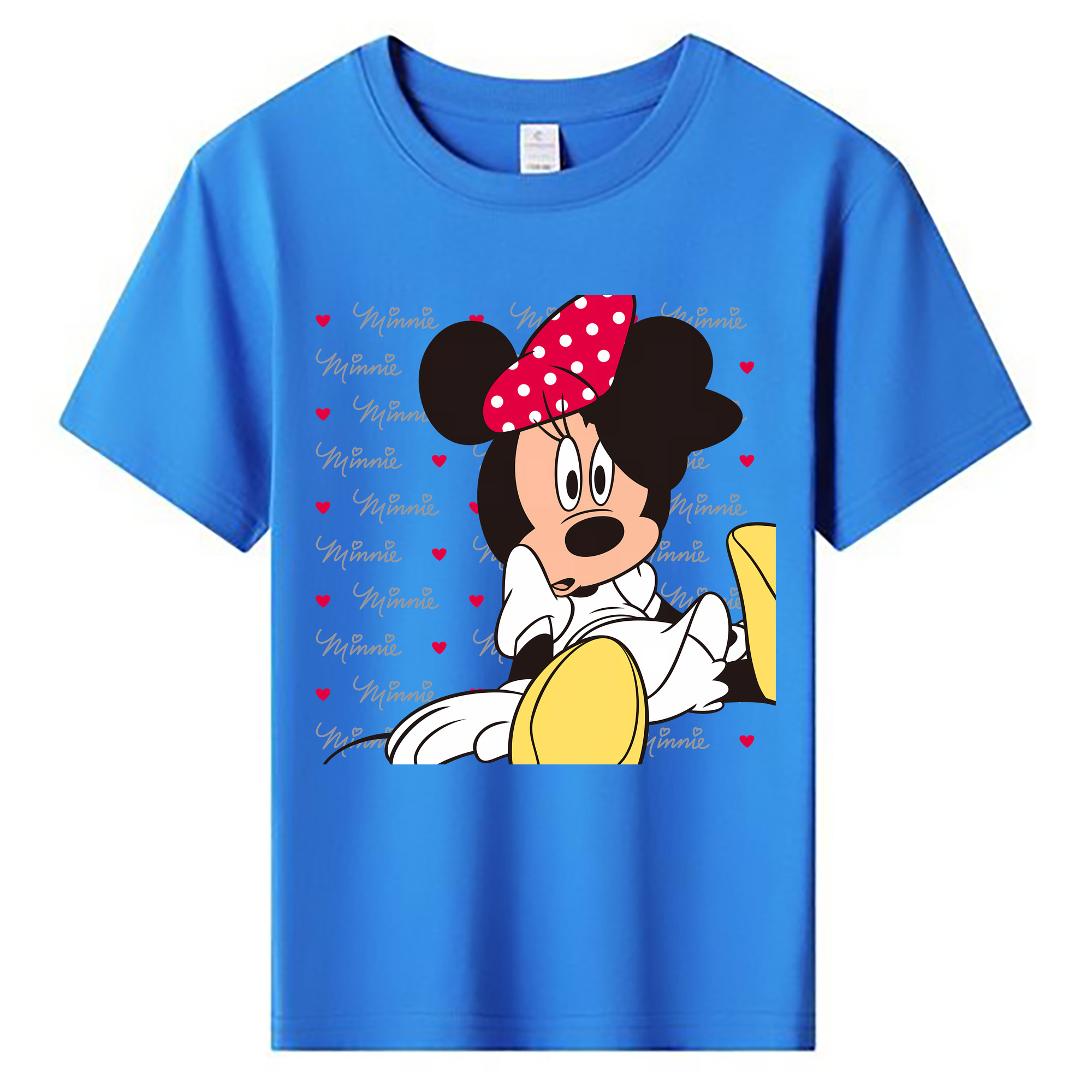 ミッキーマウス Mickey Mouse 綿100％キッズTシャツ（フロントプリント）